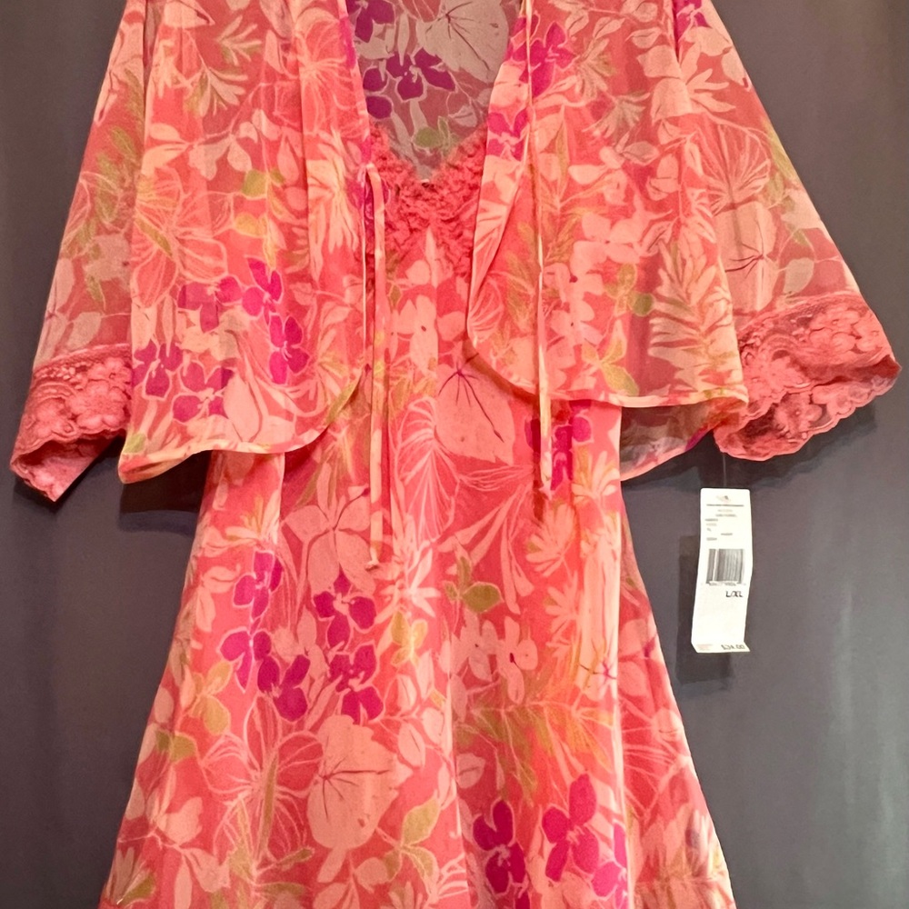 Jones New York Pink Floral Intimate Set